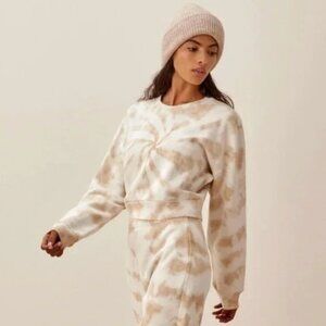 REFORMATION Hunter Classic Sweatshirt in Clay Tornado Tie Dye Sz XL